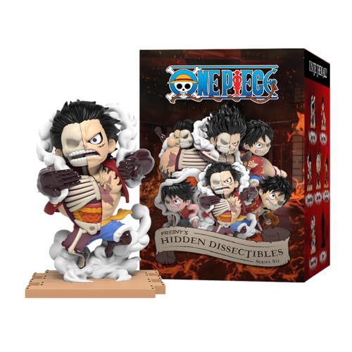 Mighty Jaxx Freeny's Hidden Dissectibles: One Piece Series 6 (Luffy Gears) | Überraschungsbox-Sammelfigur | Container mit 6 Zeichen