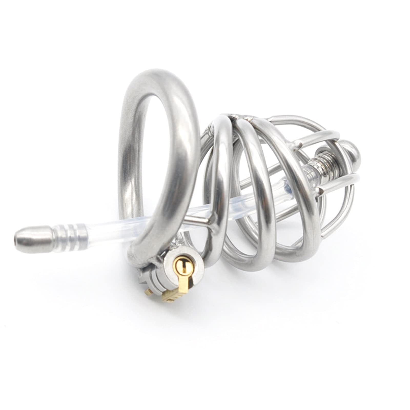 Dispositif de chasteté pour Homme, Cage pénienne pour prévenir l'érection, Respirant, pour Jeux sexuels Masculins.,45 mm / 1.7 inch