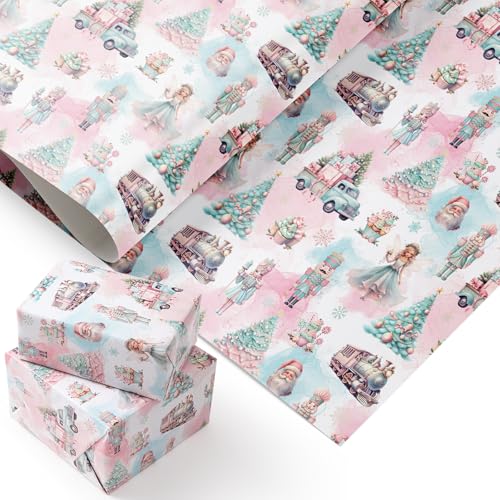 Papier cadeau de Noël 25CS405 PlandRichW aux finitions soignées et élégantes