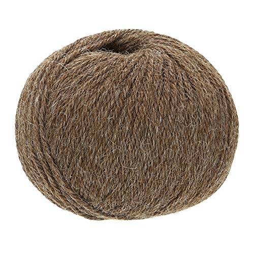HANSA-FARM 100% Lana de Alpaca en más de 50 Colores (no Pica) - Set de 300g (6X 50g) - Suave Hilo Baby de Alpaca para Punto y Ganchillo en 6 grosores marrón