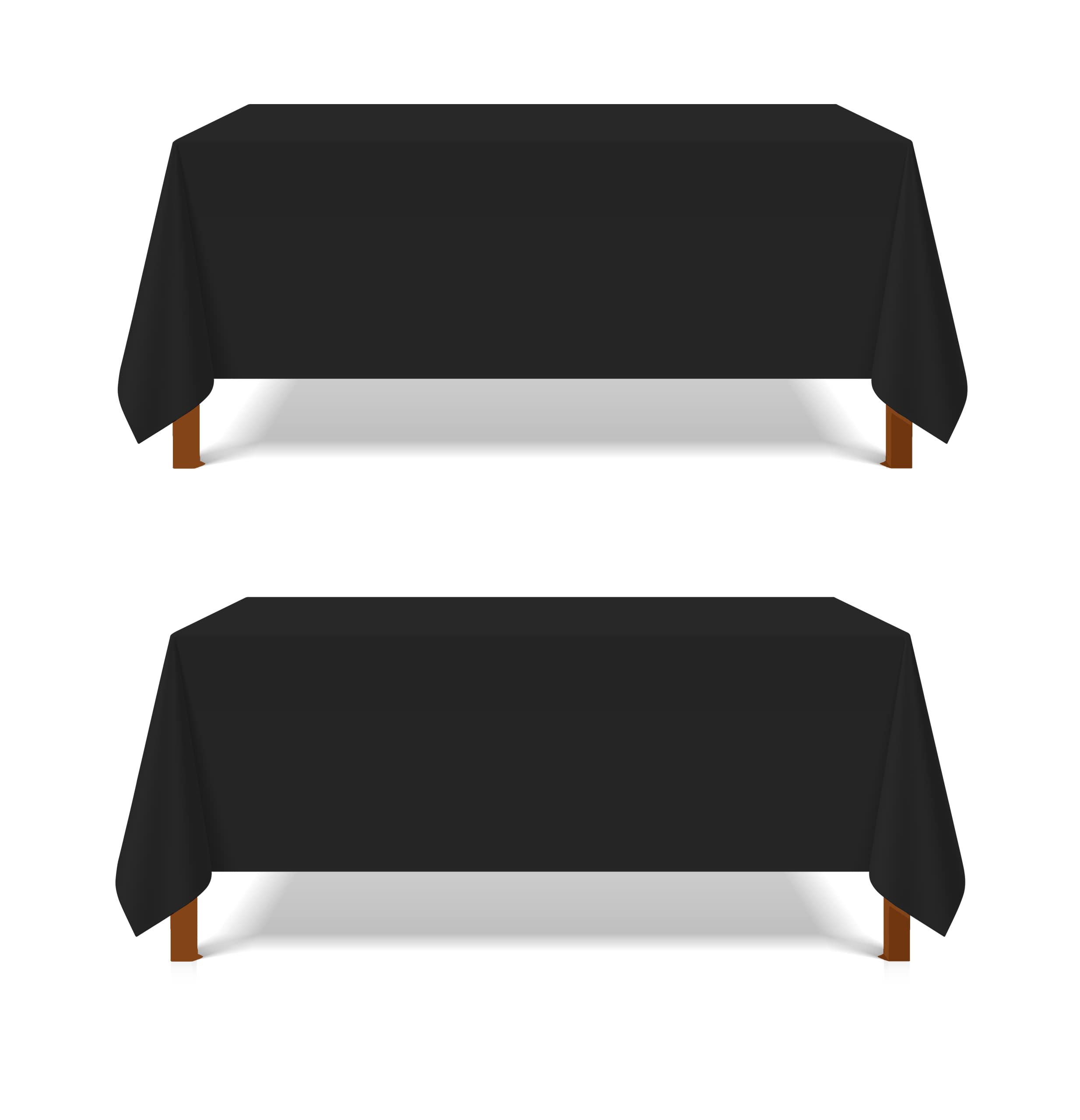 Pomp Lot De 4 Nappes En Popeline Blanche 152,4 X 320 Cm