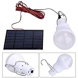 【Paquete incluido】1 x Lámpara solar, 1 x 0.8W / 5V Panel solar, 1 x 3,5 metros de una línea de conexión. Después de cargar la lámpara se puede utilizar como una iluminación móvil