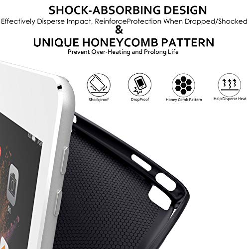 Image of DuraSafe Cases for iPad PRO 10.5 Inch 2017 Air 10.5 3rd Generation 2019 [ Air 3 ] A1701 A2152 A2123 Magnetic Dual Angle Stand Cover with Protective Durable Shock Proof Back - Black