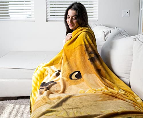 Dogecoin Cryptocurrency Round Fleece Throw Blanket | Plush Soft Polyester Cover for Sofa and Bed, Cozy Home Decor Room Essentials | Funny Money Prop Gifts for Teens, Kids | 60 Inches - Image 8