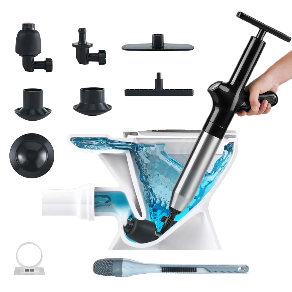 Amazon.com: High Pressure Air Pump Plunger for Toilet,Air Drain Blaster ...