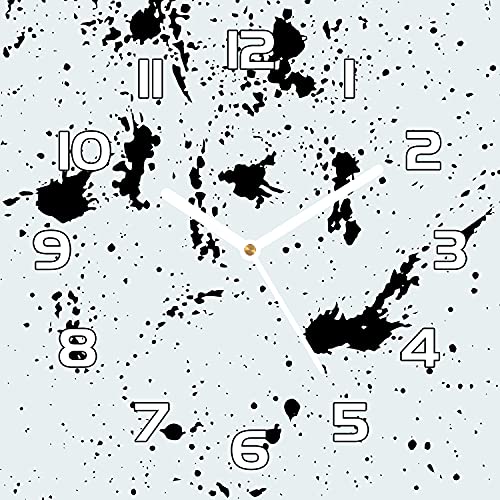 Horloge en verre de sécurité 30x30 cm Coloray lisible et robuste pour mur de cuisine - 2