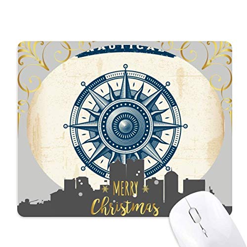 Tapis de souris en caoutchouc l'océan militaire la nuit de noël antidérapant pc