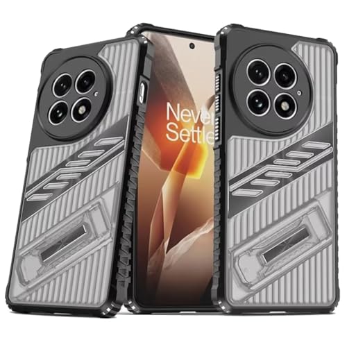 Image of MILLION CASES Back Cover Case for OnePlus 13R Shockproof Protective Hyper Guard Kickstand TPU Case for Men & Boys(Midnight Black)