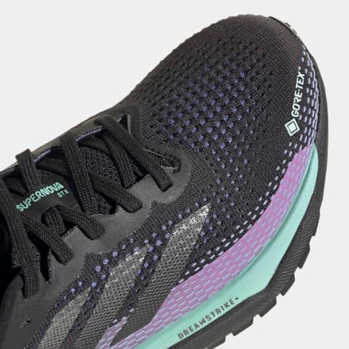 Image of adidas Supernova GTX Running Shoe Core Black /Iron Metallic /Semi Flash Aqua 11.0