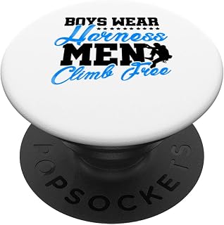 Boys Wear Harness Men Climb Free Bouldering Climbing Climb PopSockets Swappable PopGrip