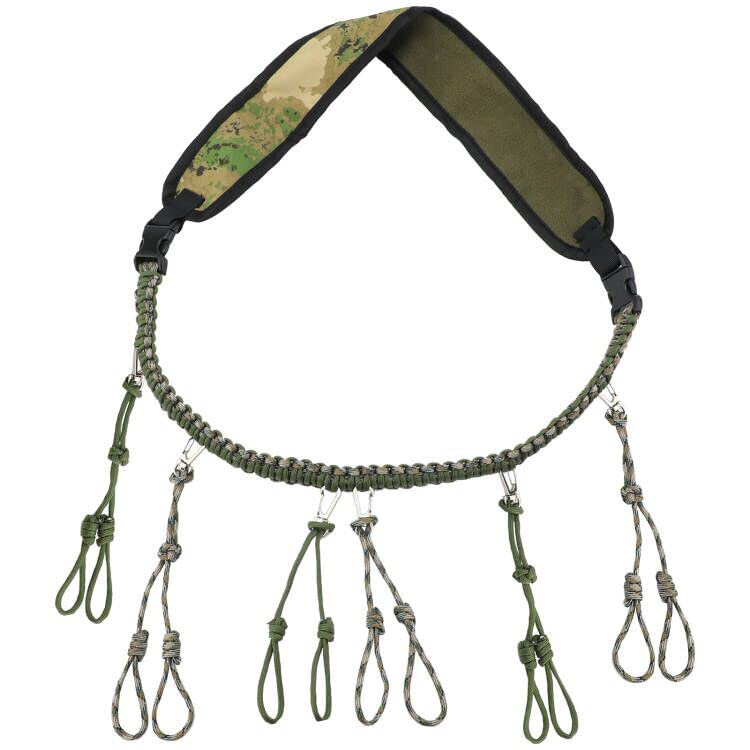 Duck Call Lanyard Hunting Goose Calls: Premium Military Grade Nylon Hand Braided 550LB Paracord 12 Adjustable Loops - Predator Gear for Goose Calls Predator Deer Dog Whistle