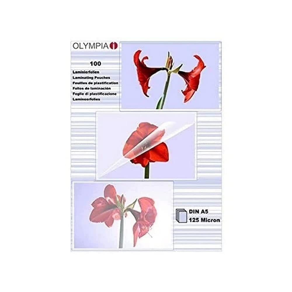 Olympia 9178 Laminating Pouches DIN A5 125 Micron