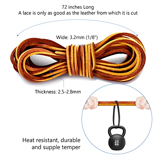 Teeliy Leather Shoelace Boot Lace Boat Shoe Lacing Kit thumb #1
