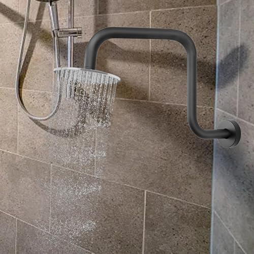 Bras support mural rallonge inox solide au design noir haut de gamme