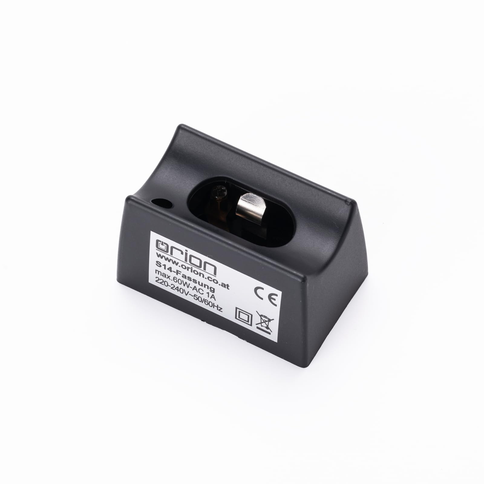 ORION LIGHTSTYLE Linestra Ralina, oprawka do lampy S14d, czarna, 65 x 40 x 40 mm