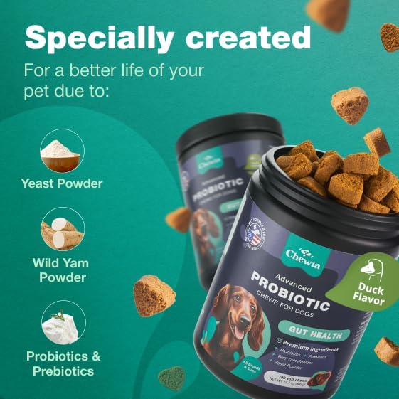 Miniatura 5 de Probióticos para perros  Apoya la salud intestinal, la inmunidad, el equilibrio de levaduras, la picazón en la piel, las alergias  Probióticos para