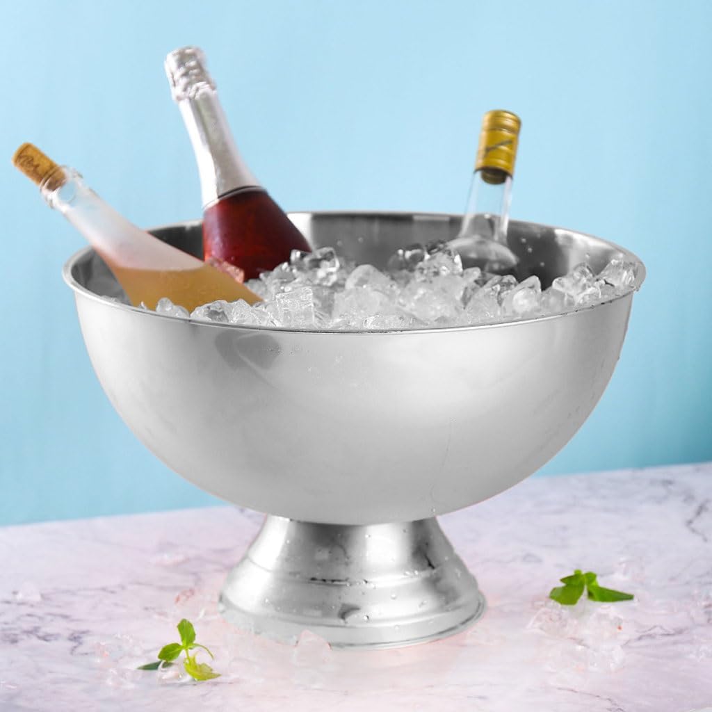 Secchiello per Ghiaccio Bacino di champagne in metallo Secchiello for il ghiaccio Bar Grani di ghiaccio Bar Ktv refrigerato Birra Vino rosso Vino straniero Secchiello for il ghiaccio Refrigeratore per