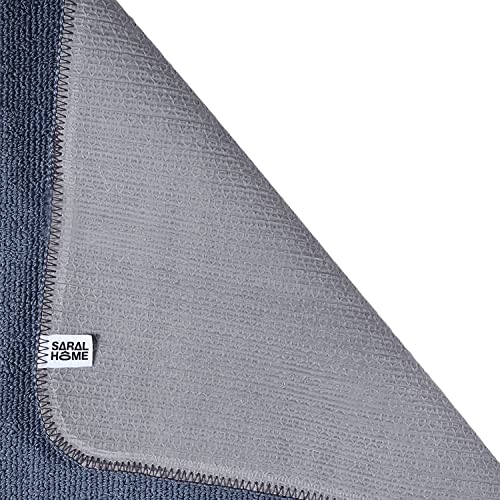 Image of Sarl Home All-Time 2pc Washable, Anti Skid Doormat (Turq. 40X60 cm