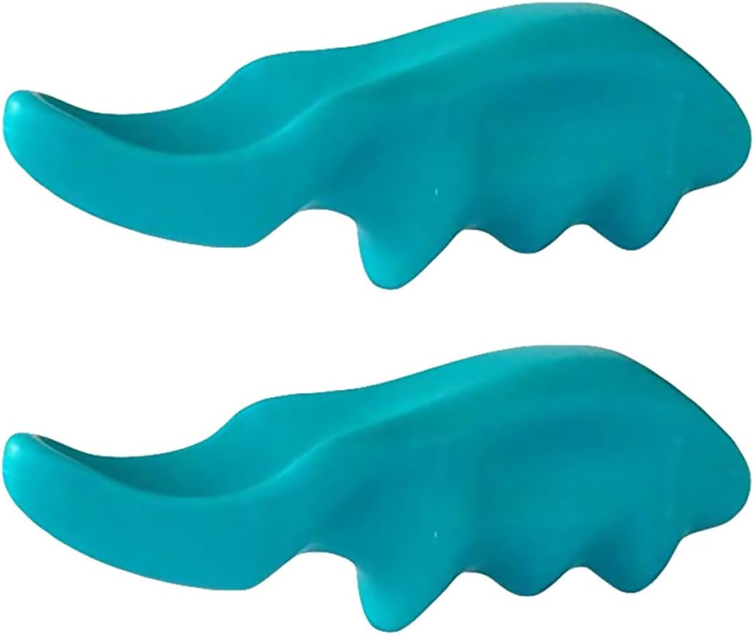 2pcs Mini Thumb Massagers for Deep Tissue Point Massage, Small Handheld Muscle Massage Tools, Creative Green Thumb Massager Set for Stress Relief and Wellness