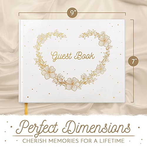 Elegant Wedding Guest Book , Wedding Guest Book With Pen , Guest Book Wedding Reception , Wedding Guestbook , Wedding Book , Wedding Guest , Wedding Book Alternative   #TOP2