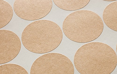 Textured Brown Kraft 2 Inch Diameter Circle Labels With Template And Printing Instructions, 5 Sheets, 100 Labels (Jrbk20) #TOP1