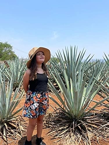 Girls Floppy Beach-Hat Wide-Brim - Summer Travel Straw-Sun-Hat for Kids 5 to 19 Years (21.26" for 5-9T; 22.05" for 9-19T) - Image 7