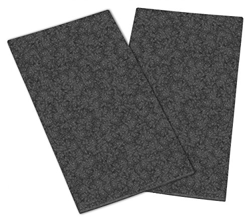 haggiy 2X Filzzuschnitt - Bastelfilz ohne Kleber - 5,0 mm stark, grau, DIN A4 (210 x 297 mm) Cover