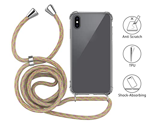 MyGadget Strap Case for Apple iPhone Xs Max, Crossbody Phone Cover, TPU Silicone Case with Neck Holder - Image 4