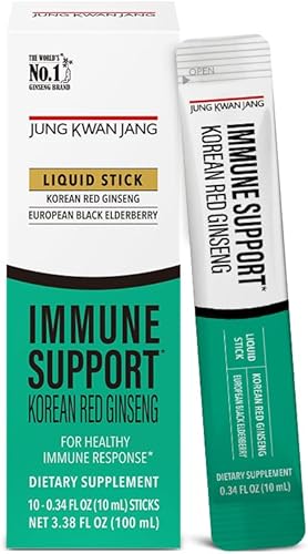 Miniatura 1 de JungKwanJang - Palitos de extracto de apoyo inmunológico rojo coreano (800 mg) y saúco (469 mg)