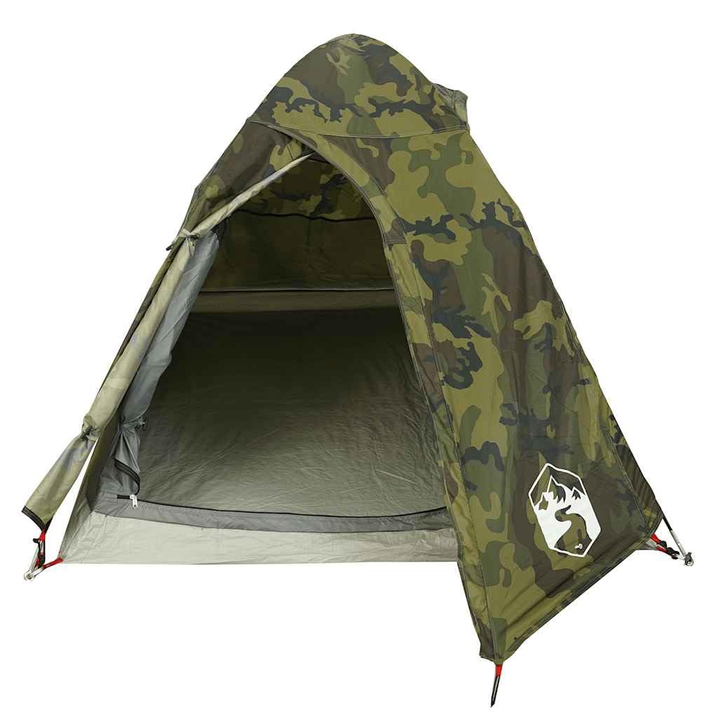 Tienda de campaña para personas con cúpula verde oliva impermeable con toldo extraíble, conexión E, ligera, xx cm, incluye bolsa de transporte, ideal para vivac y camping