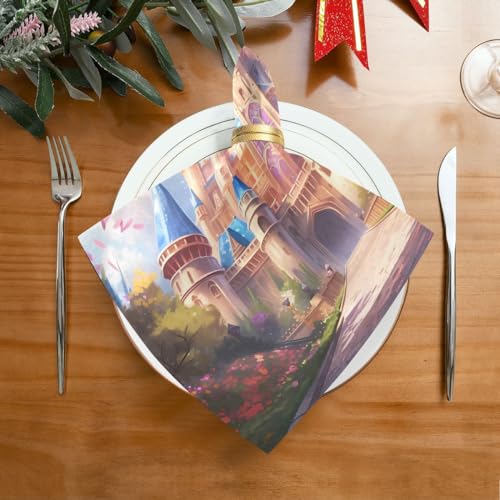 Servilletas de Tela Wonderland Castle 6 uds 20 x 20 in miniatura 4