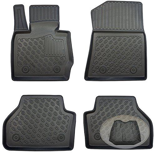 Preisvergleich Produktbild ZentimeX Z3216497 Premium-3D-TPE-Gummifußmatten + Klettverschluss-Netztasche