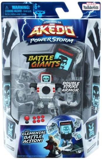 Legends of Akedo Powerstorm | Battle Giant Screenshot 2.0 | Mini Battling Action Figure with Double Strike Armor | Ready, Fight, Split Strike.