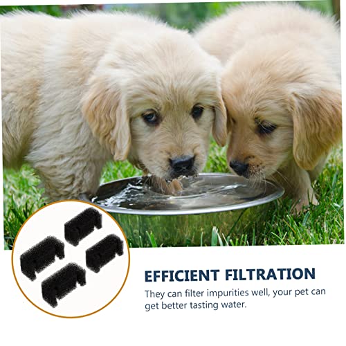 Beavorty 4 piezas filtros esponja para fuente de agua mascotas miniatura 2