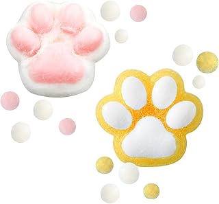 لعبة ضغط على شكل مخلب القط لتخفيف التوتر، برتقالي ووردي، 2 قطعة