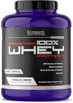 PROSTAR 100% Whey Protein Powder - Low Carb, Keto Friendly - 80 Servings, Vanilla Crème, 5.28 Pounds