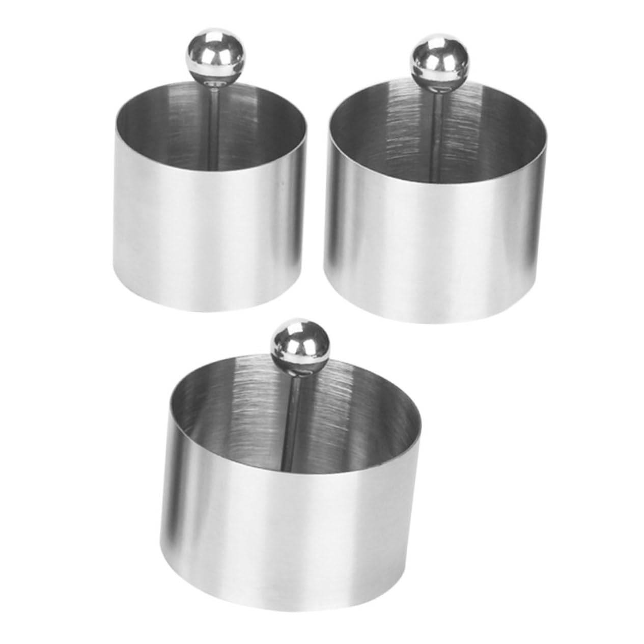 Garneck Stainless Steel Round Molds Cold Dish Decoration Supplies Mousse Ring Mold for Cooking