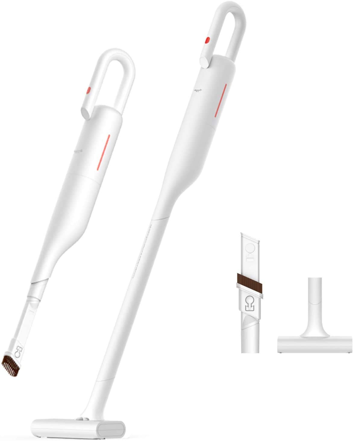 Deerma VC01 Cordless Vacuum Cleaner Portable Powerful Portable Bagless Upright Vacuum Cleaner with Rechargeable Li-ion Battery for Car Floor Mats, Pet Hair