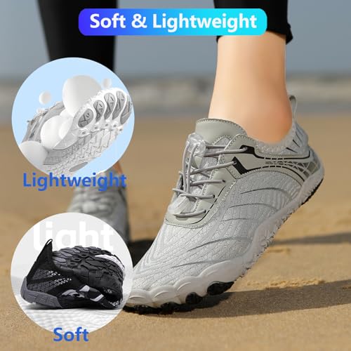 Image of Hike Barefoot Shoes Women Men Pro Water Footwear Wide Toe Box Non-Slip Unisex Athletic Outdoor Running Shoes
