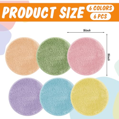 JarThenaAMCS 6Pcs Pastel Student Carpet Seats 16