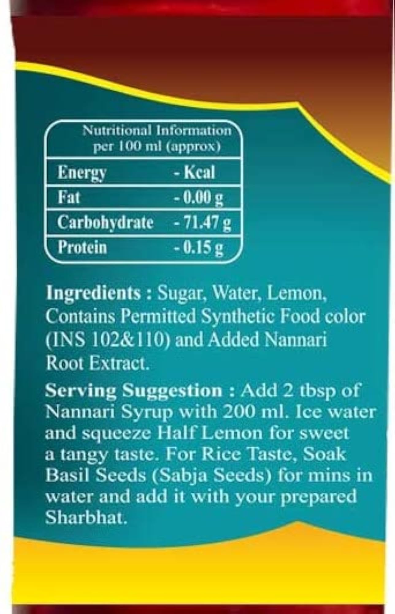 Pothigai Natural Combo Nannari Syrup, Organic Refreshing Drink