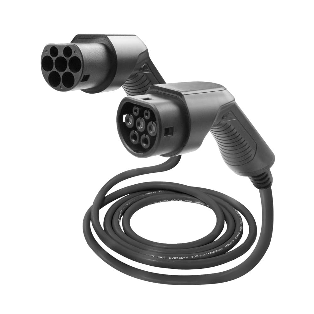 JBM Cable de carga para COCHE ELÉCTRICO, 32 A, TIPO 2 A TIPO 2 (TRIFÁSICO)