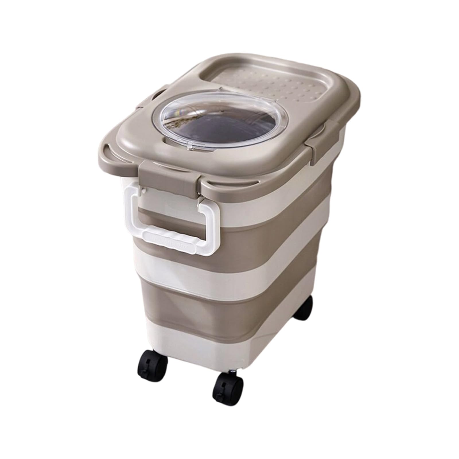 Large Capacity Rice Bucket Space Saving Kitchen Grain Organizer Countertop Dustproof Food Storage Container Rice Storage Container with Lid