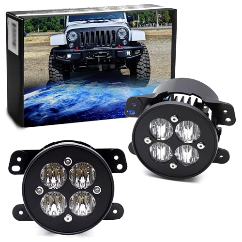 Kit de lámparas LED de niebla 24W para Jeep Wrangler miniatura 1