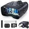 Night Vision Goggles, 58MP Full-Color 4K Night Vision Binoculars with 10000mAh Fast Charging Battery, 64GB Card, 3.99" Screen and 1968FT Viewing Range for Camping Hunting & Security(Black)