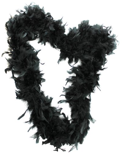 I LOVE FANCY DRESS Schwarze FEDERBOA