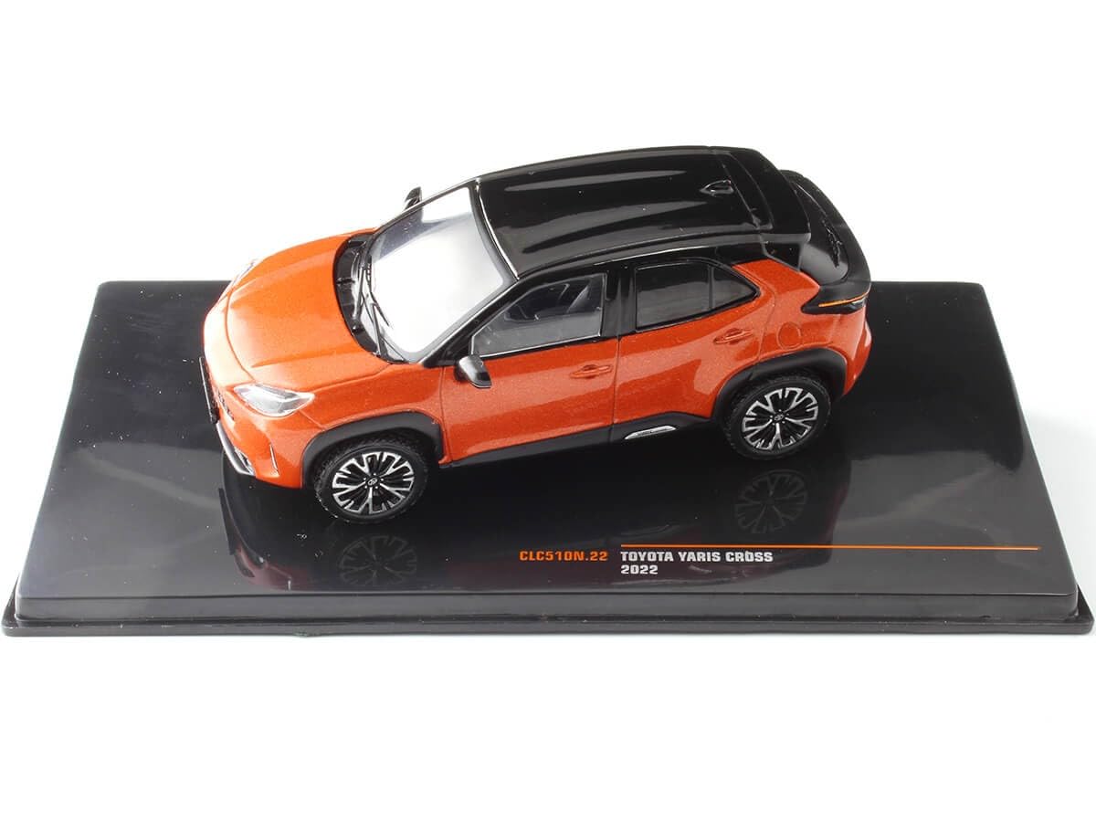 Compatible with Toyota Yaris Cross Orange Metallic/Black 1:43 IXO