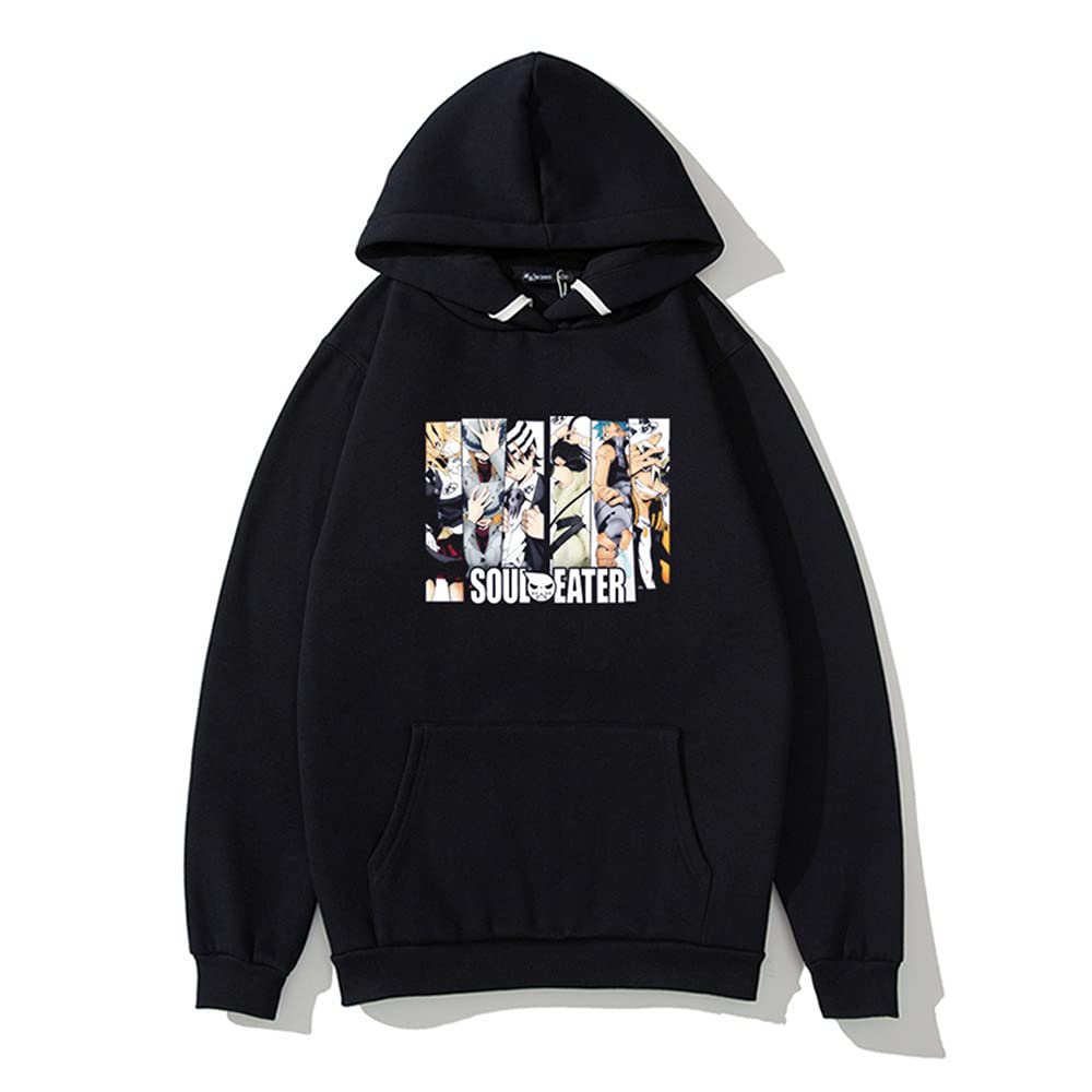 WJHYWDH Soul Eater 2021 New Anime Hoodies Casual Hooded Sweatshirt Unisex Clothing