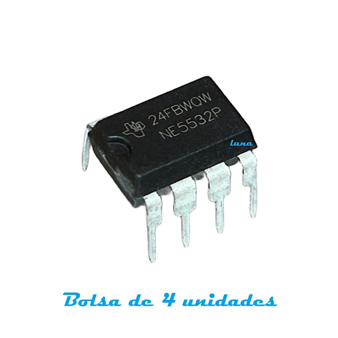 Circuito integrato NE5532P - Amplificatore operativo doppio ad alte prestazioni - Borsa da 4 pezzi