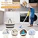 Large Collapsible Bucket for Cleaning or Organzier, 4.2 Gallon (16L) Cleaning Mop Bucket with Handle, Portable Water Bucket for Mopping, Car Washing, Laundry Storage, Camping, Fishing, Space Saving